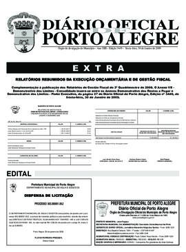 DOPA edição extra Nº 3.449 de 30/01/2009
