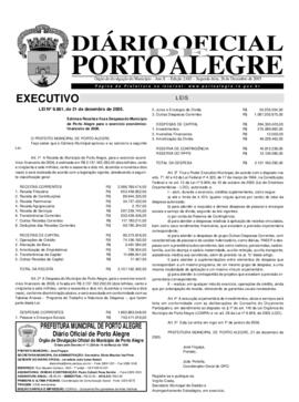 DOPA edição Nº 2.683 de 26/12/2005. Lei 9.881, de 21/12/2005