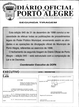 DOPA edição Nº 945-2 de 31/12/1998