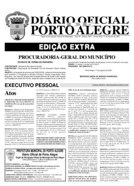 DOPA edição extra Nº 3.092 de 17/08/2007